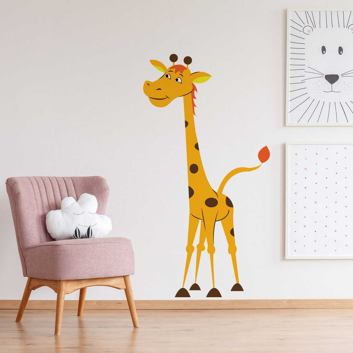 Alternate gallery view of Nursery Giraffe Vinyl Wall Sticker.