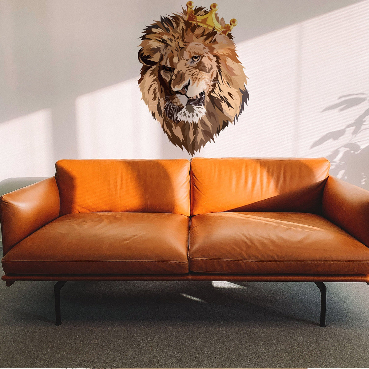 Alternate gallery view of Crowned Lion Vinyl Wall Sticker.