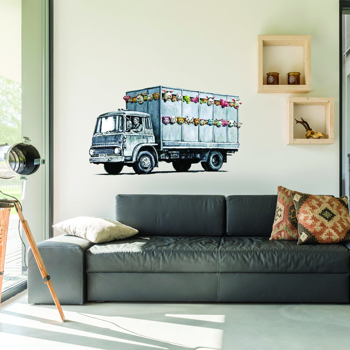 Additional product view of Artist Animal Truck Vinyl Wall Sticker.