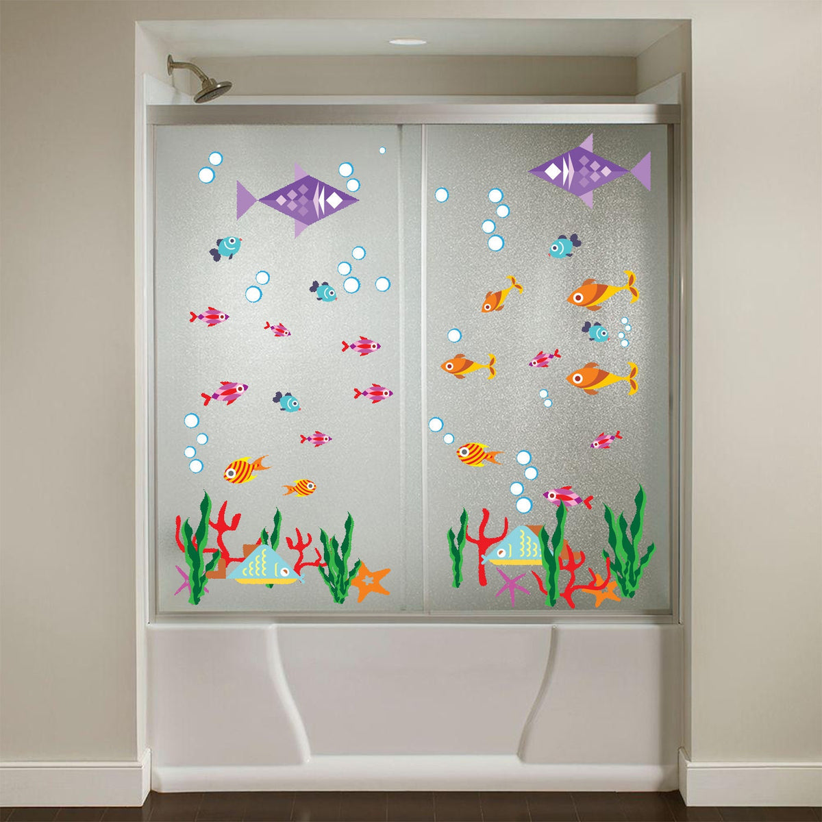 Alternate gallery view of Bathroom Decor Door Vinyl Decals.