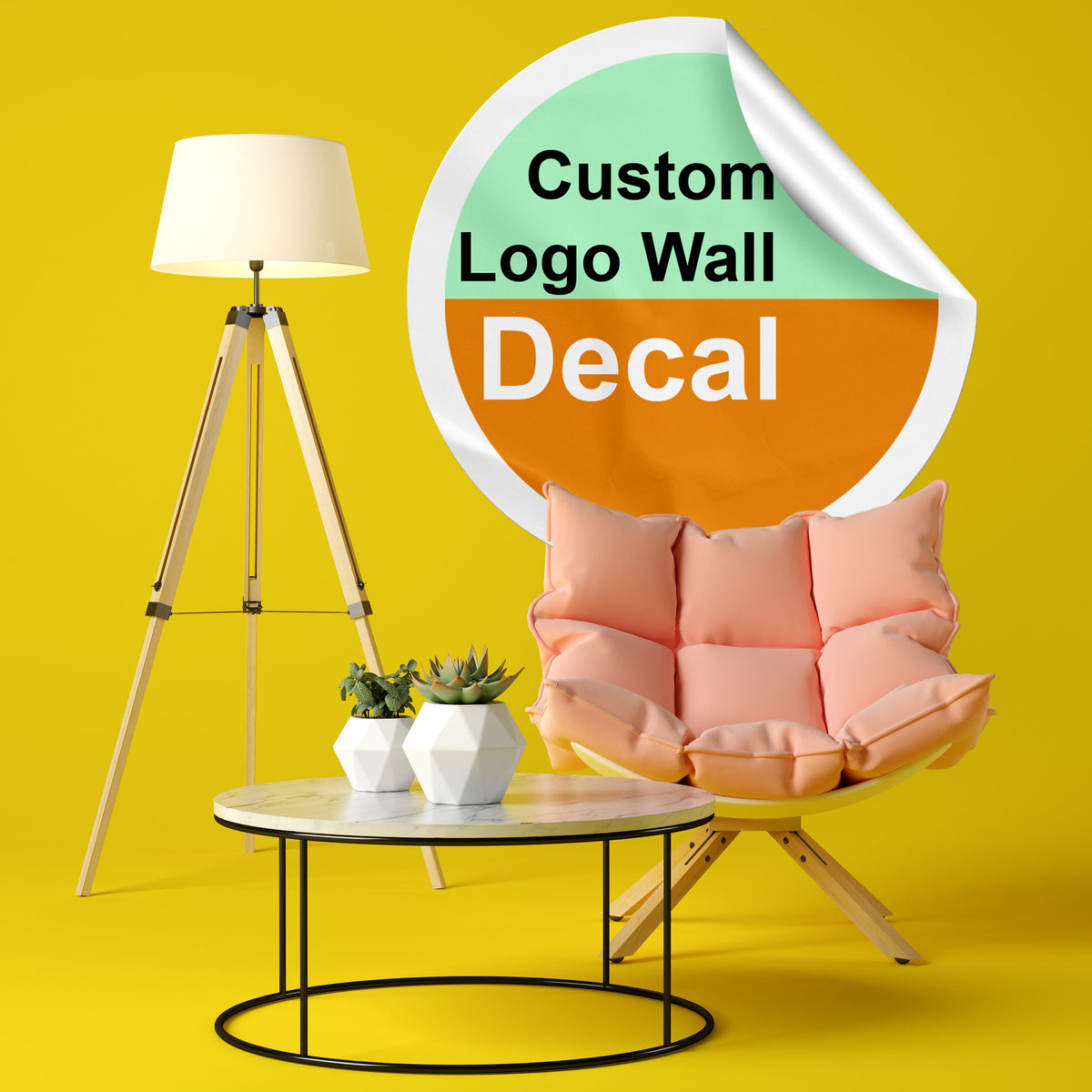 Product view of Custom Stickers for Business Logo.