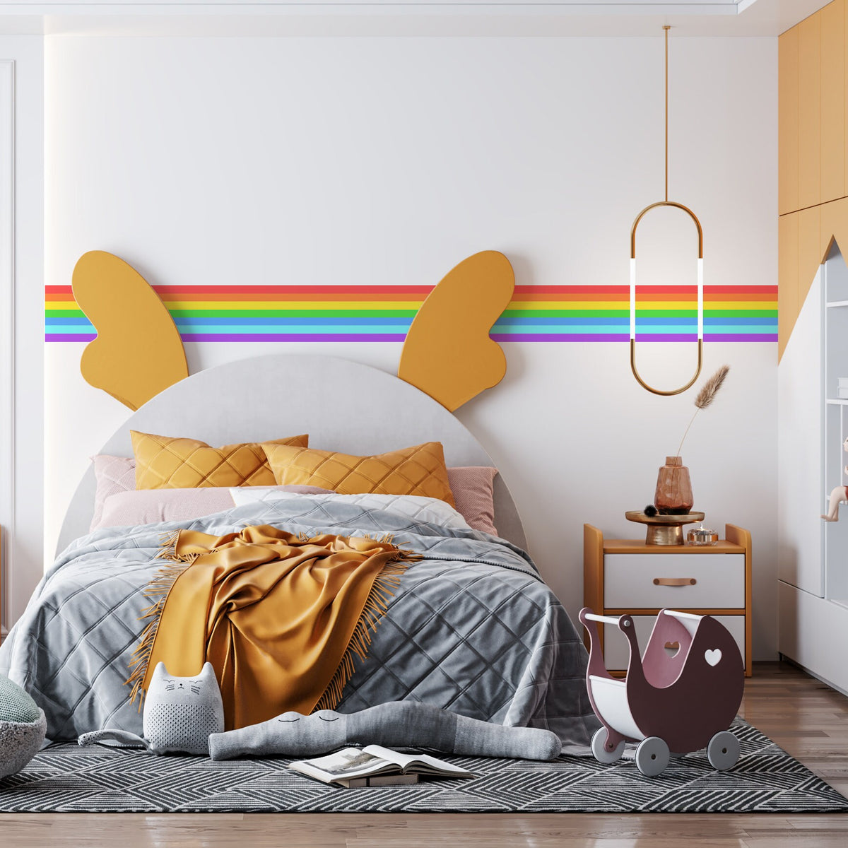 Alternate gallery view of Rainbow Stripe Sticker.