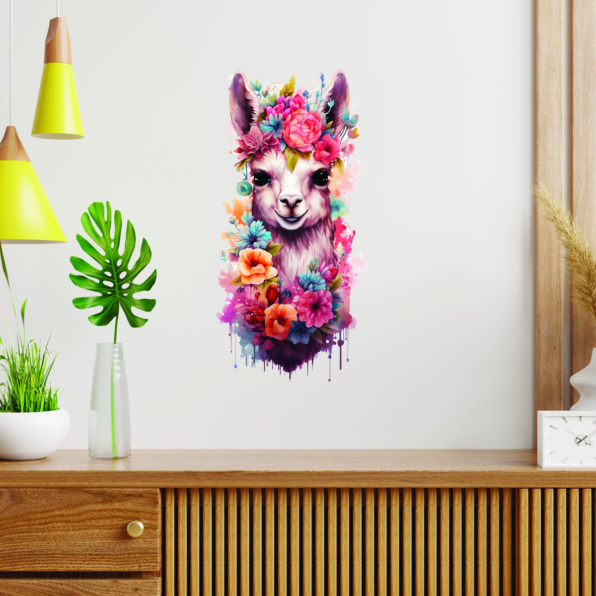 Diverse Sizes of Llama and Alpaca Wall Stickers