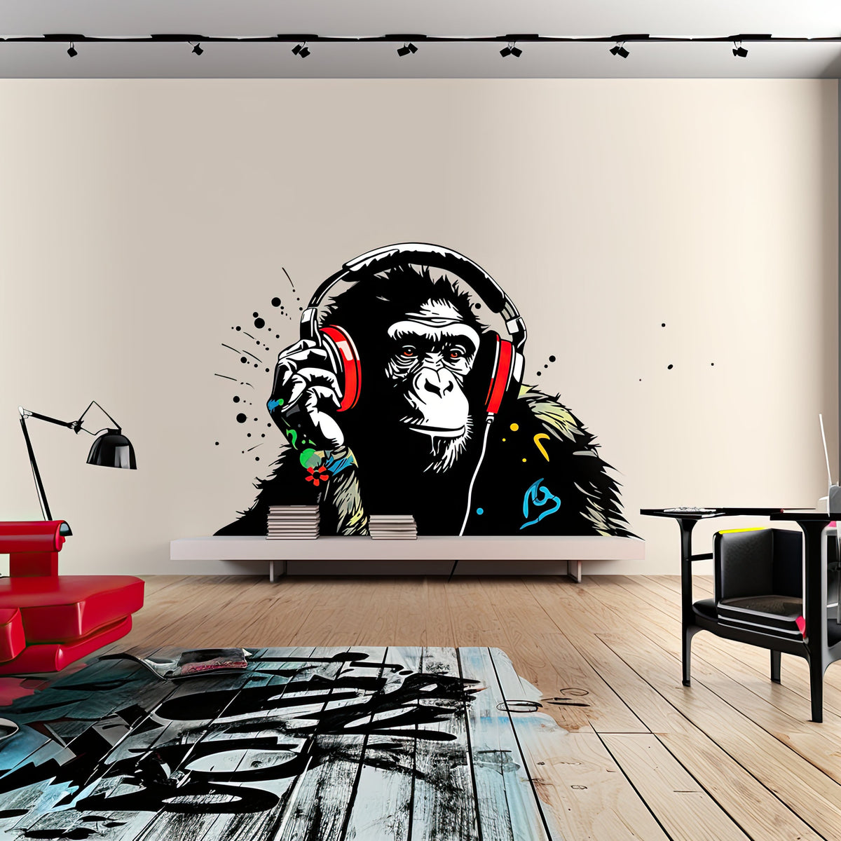 Urban DJ Ape Vinyl Sticker