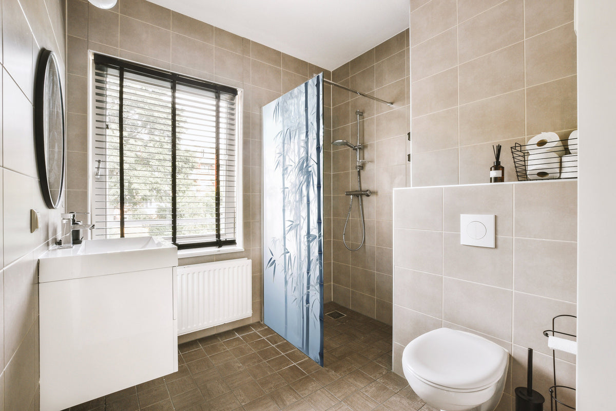 Additional product detail of Tranquil Bamboo Forest Shower Glass Door Sticker.