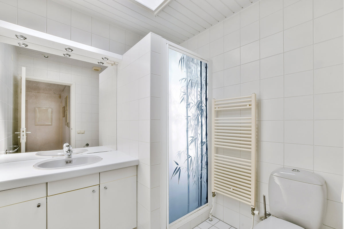 Additional product view of Tranquil Bamboo Forest Shower Glass Door Sticker.