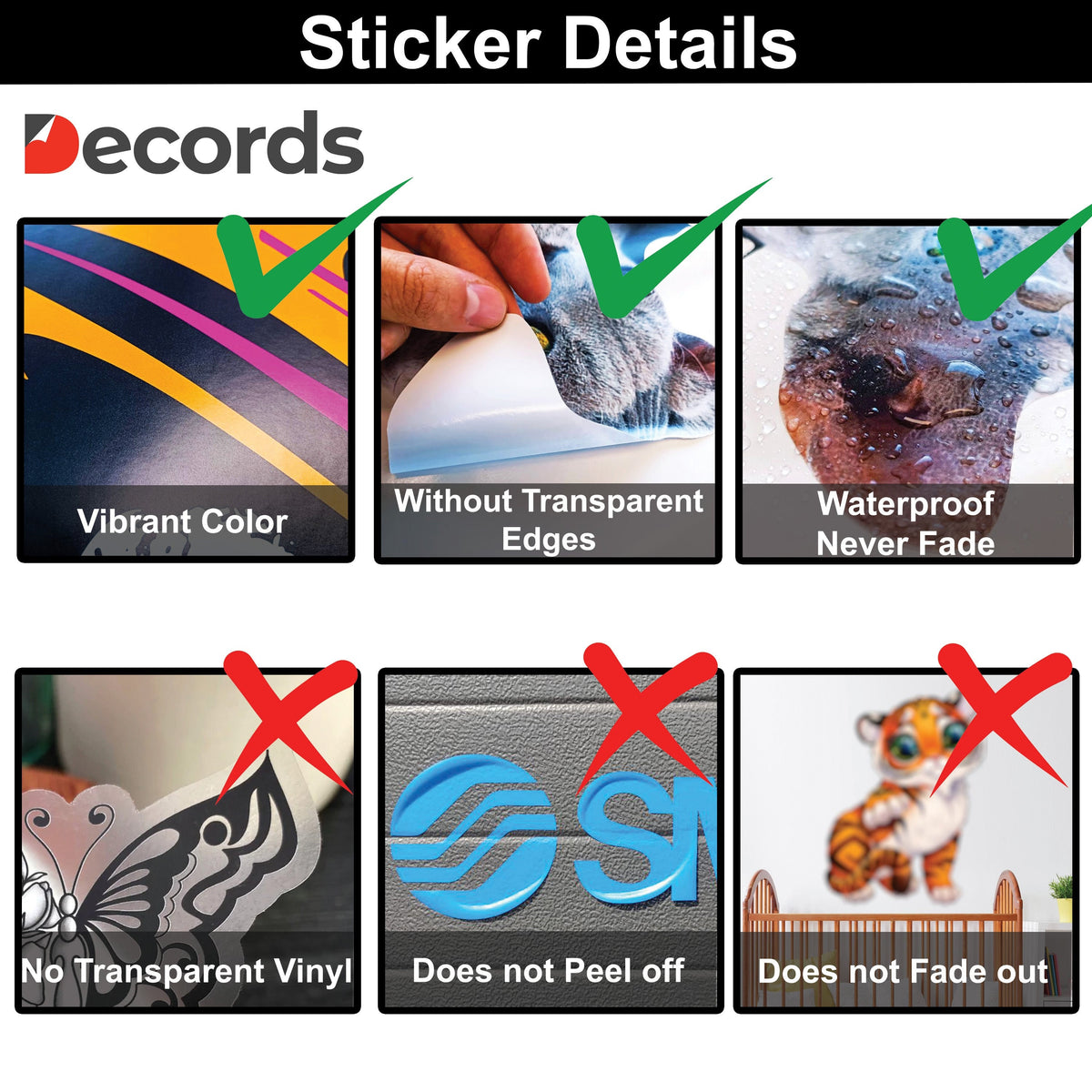 Product detail view of Monochrome Giraffe Wall Sticker with Glasses.