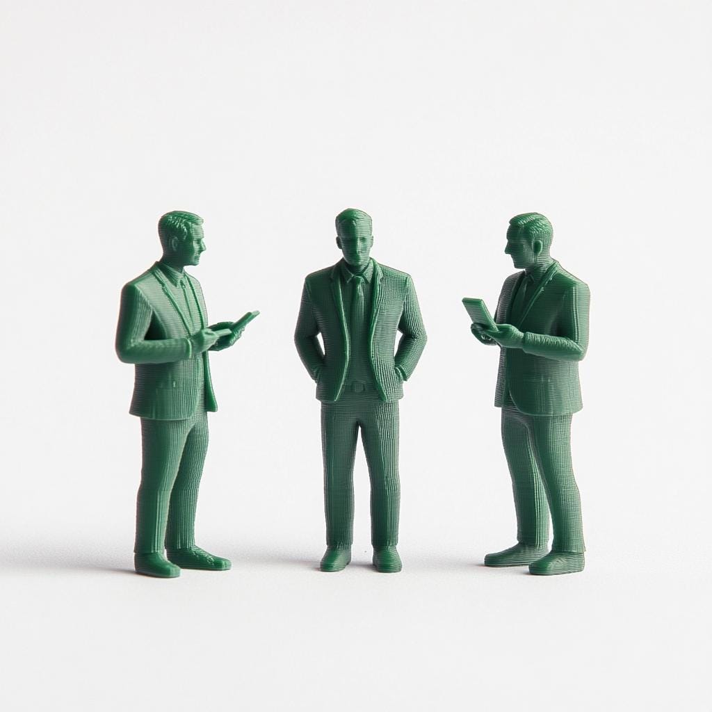 Made to order decorative 3D figure produced from an STL or approved model