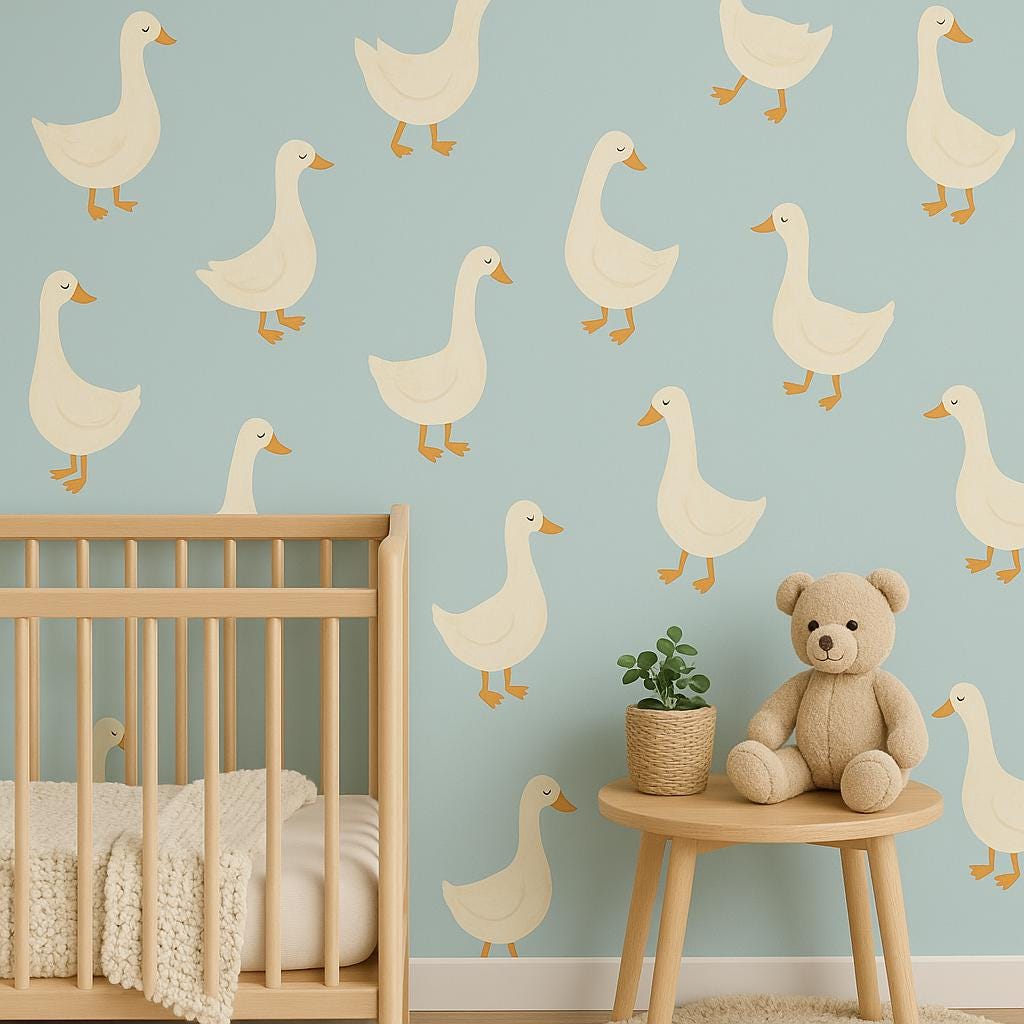 Product gallery view of Goose Wall Decals.