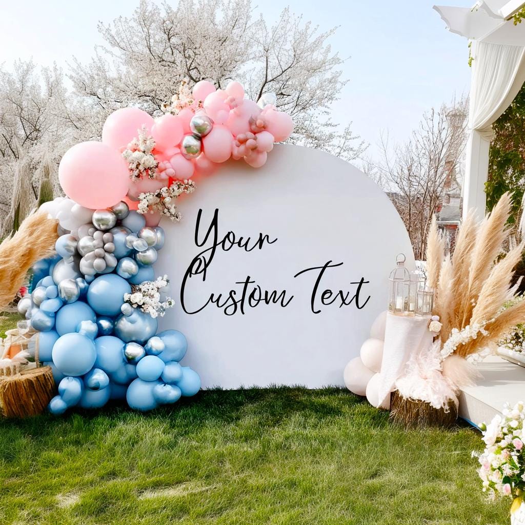 Additional product view of Wedding Backdrop Decal.