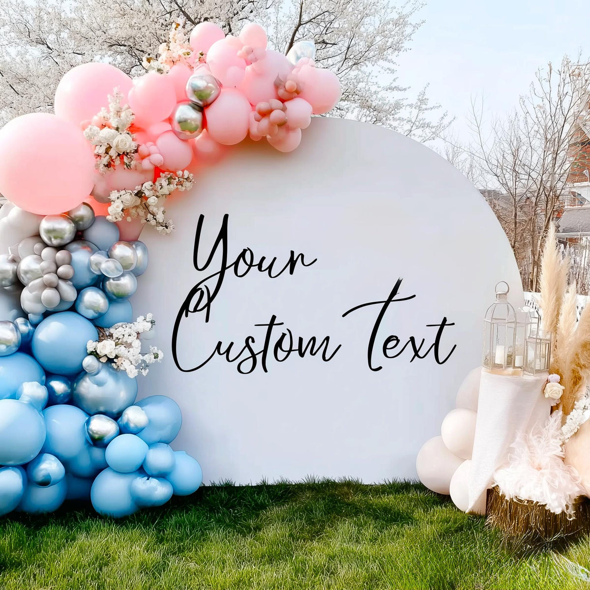 Alternate gallery view of Wedding Backdrop Decal.
