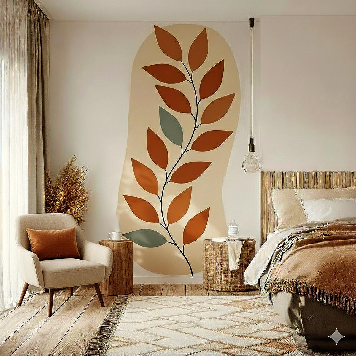 Product detail view of Hanging Plant Wall Decal.