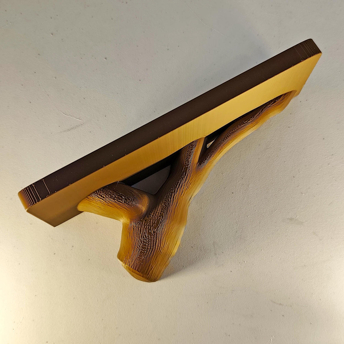 Product gallery view of Dark Wood Wall Shelf.