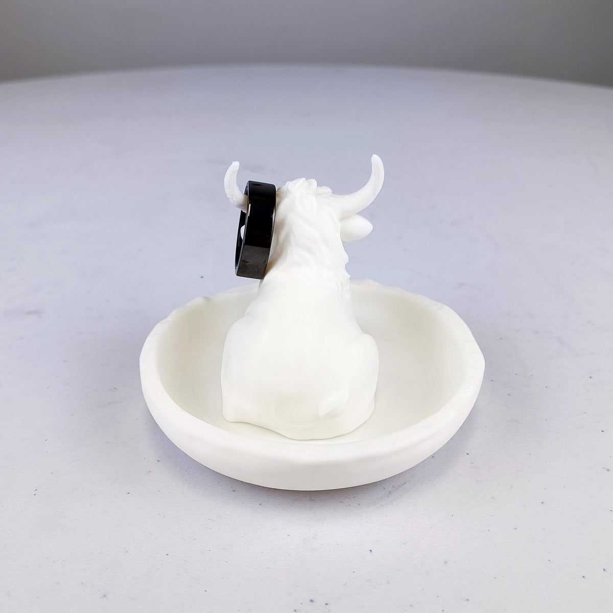 Alternate gallery view of 3D Printed Highland Cow Jewelry Dish.