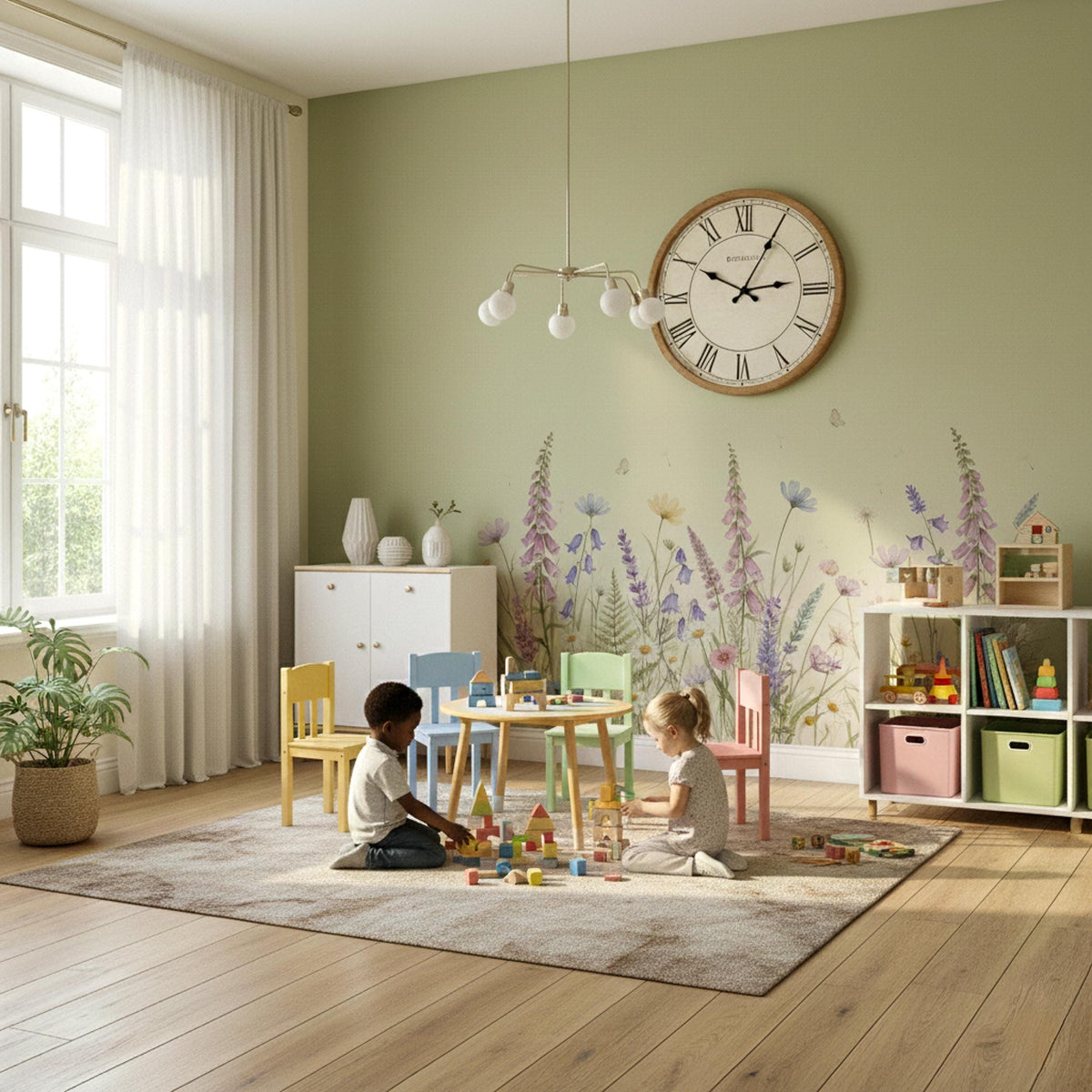 Additional product view of Wildflower Wall Decal.