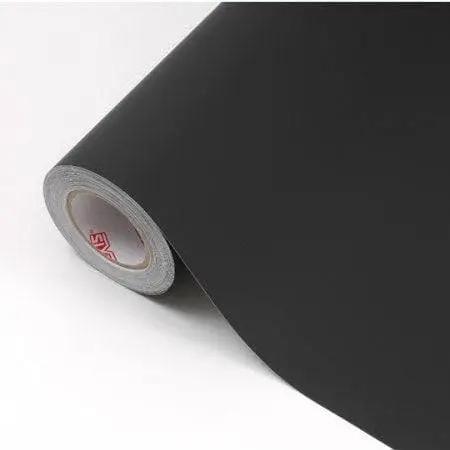 Material detail view of the black chalkboard wall sticker roll.