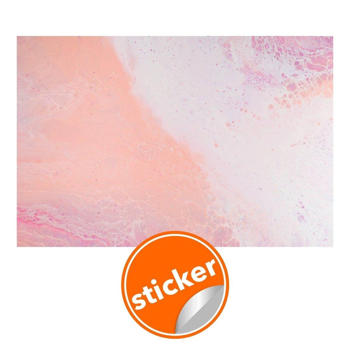Elegant marble self-adhesive wallpaper sticker in soft pink tones.