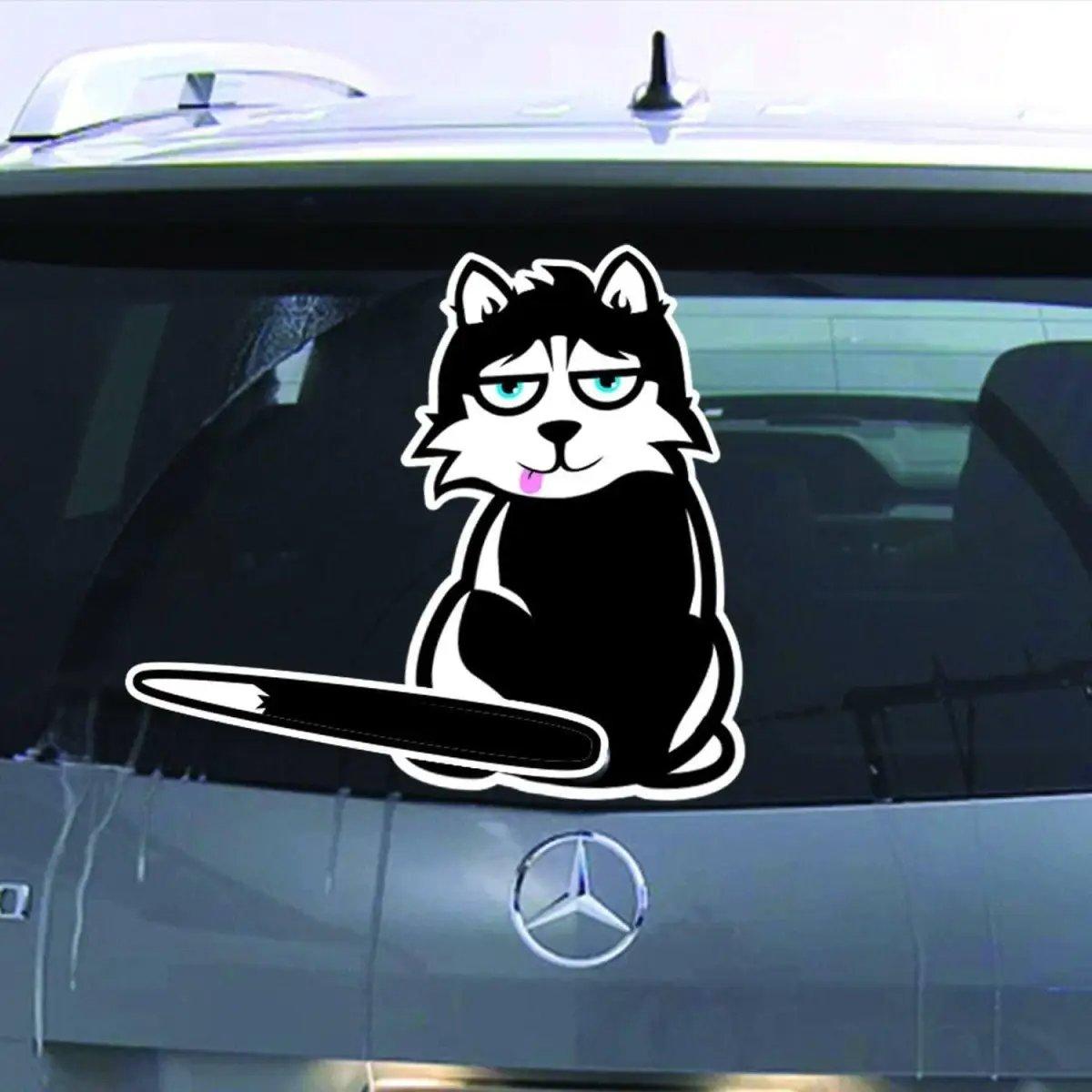 Alternate product view of Feline Fun Car Sticker.