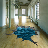 Alternate gallery view of 3D Blue Sea Porthole Floor Decal.