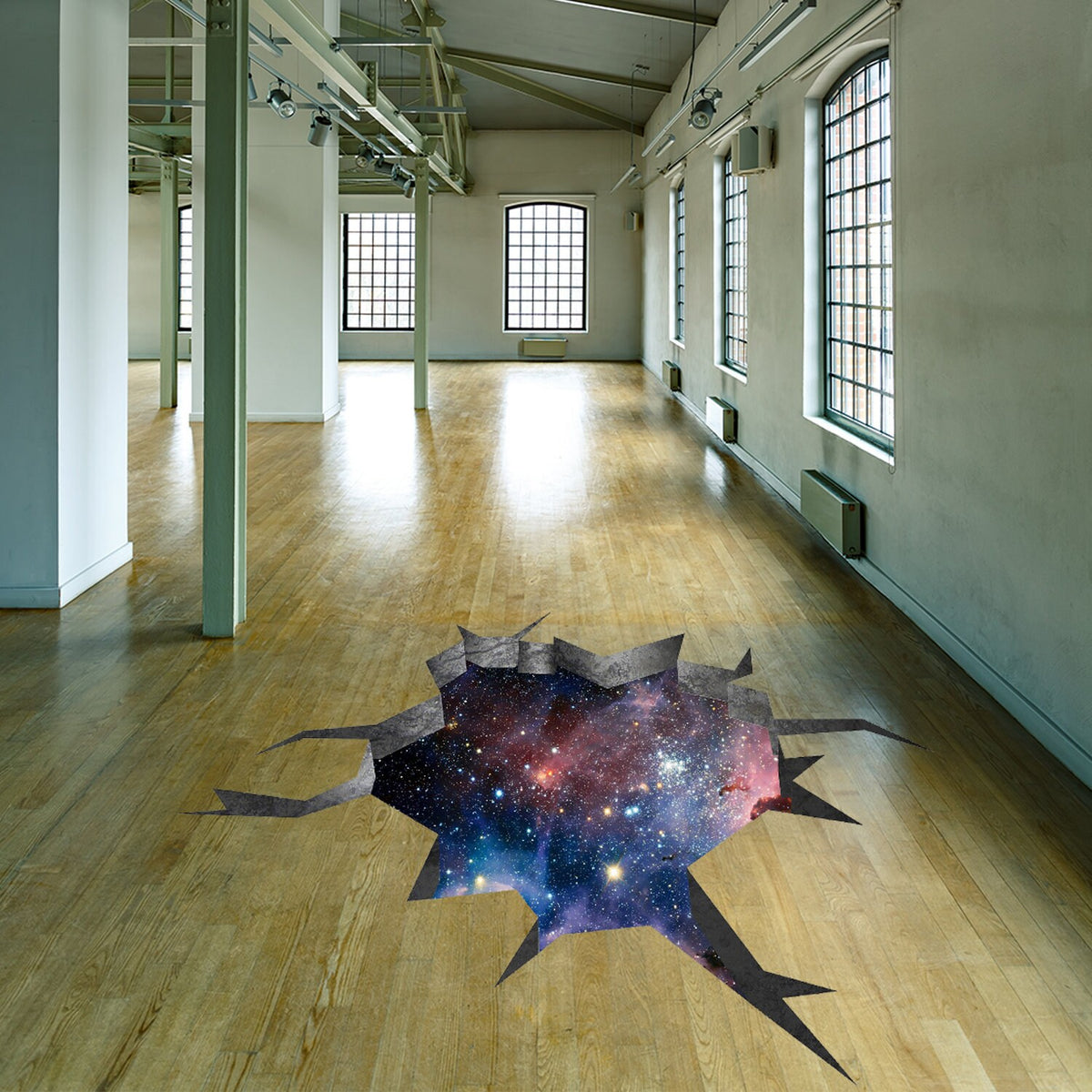 Additional product detail of 3d Effect Deep Space Wall Sticker.