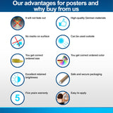 Paper quality, durability and protective packaging information for target sheets.