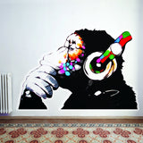 Additional product detail of Artist Thinking Monkey Sticker.