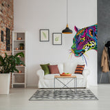 Wild Jaguar Wall Sticker - Cat Animal Art Vinyl Black Panther Decal