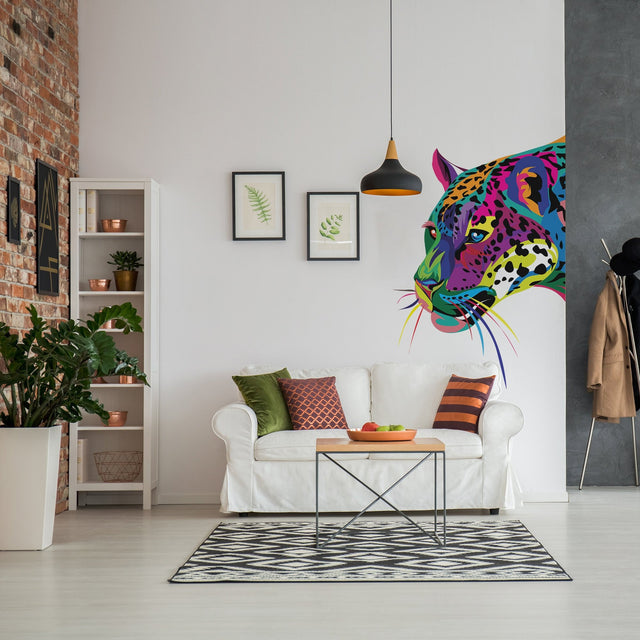 Wild Jaguar Wall Sticker - Cat Animal Art Vinyl Black Panther Decal