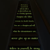 Additional product view of Believe In Yourself Stair Glow In Dark Vinyl Sticker.