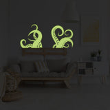 Printed vinyl decal artwork showing a curling kraken or octopus tentacle