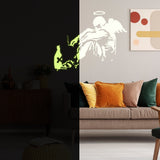 Additional product detail of Glow In Dark Artist Fallen Angel Wall Sticker.