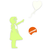 Glow In The Dark Wall Vinyl Sticker Art - Luminescent Neon Night Glowing Light Decal Kid Room Stick.
