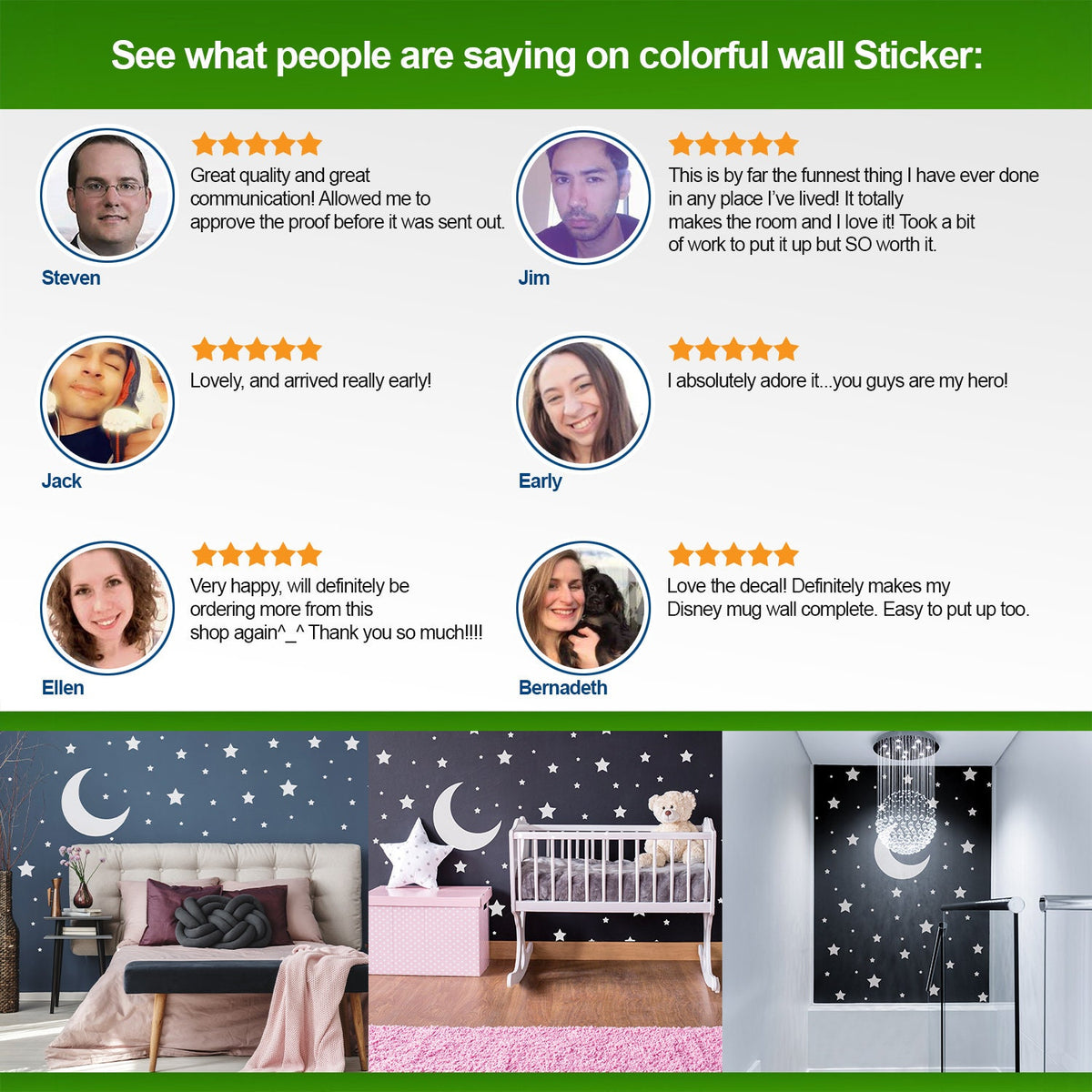 Alternate gallery view of 220x White Stars Wall Stickers.