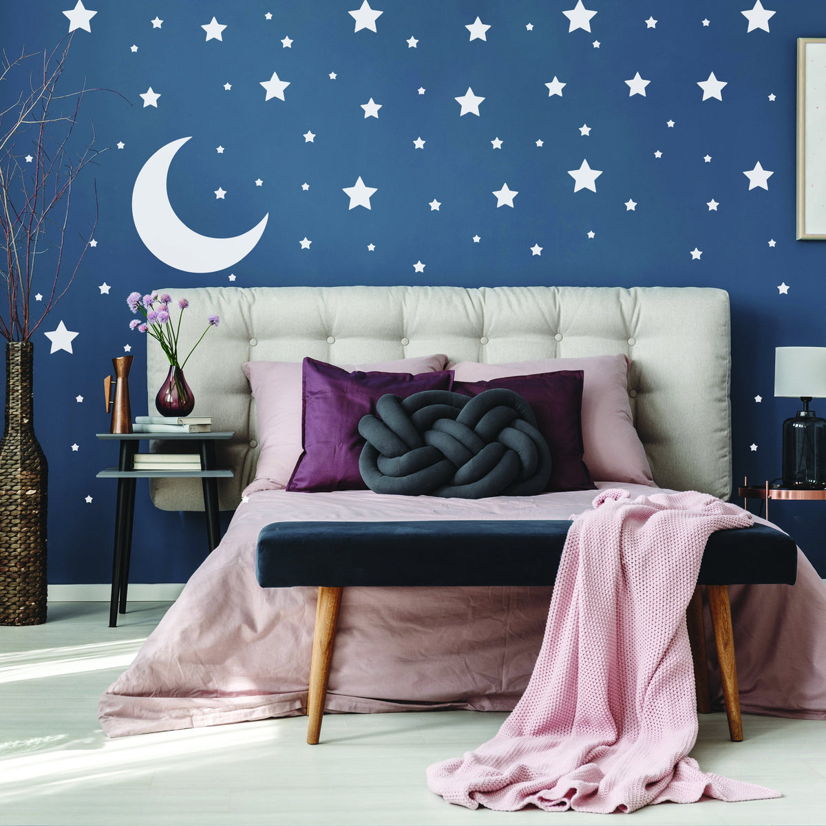 Additional product view of 220x White Stars Wall Stickers.