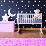 Product presentation view of 220x White Stars Wall Stickers.