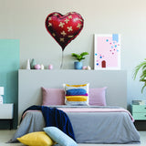 Alternate gallery view of Artist Heart Balloon Vinyl Wall Sticker.