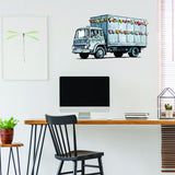 Alternate product presentation of Artist Animal Truck Vinyl Wall Sticker.