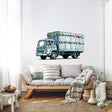 Additional product presentation of Artist Animal Truck Vinyl Wall Sticker.