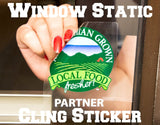 Additional product view of Custom Static Cling Vinyl Sticker.