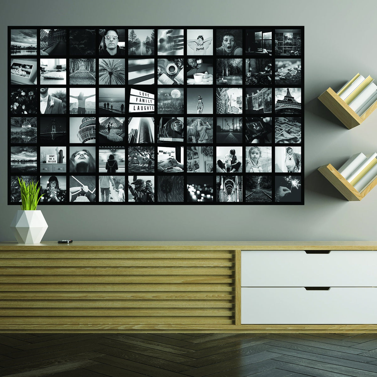 Additional product detail of Photo Collage Picture Wallpaper Sticker.
