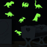 40 Glow in the Dark Dinosaur Wall Stickers featuring 40 separate glow in the dark dinosaur wall decals