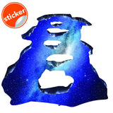 Alternate product view of 3d Space Bridge Floor Vinyl Decal.