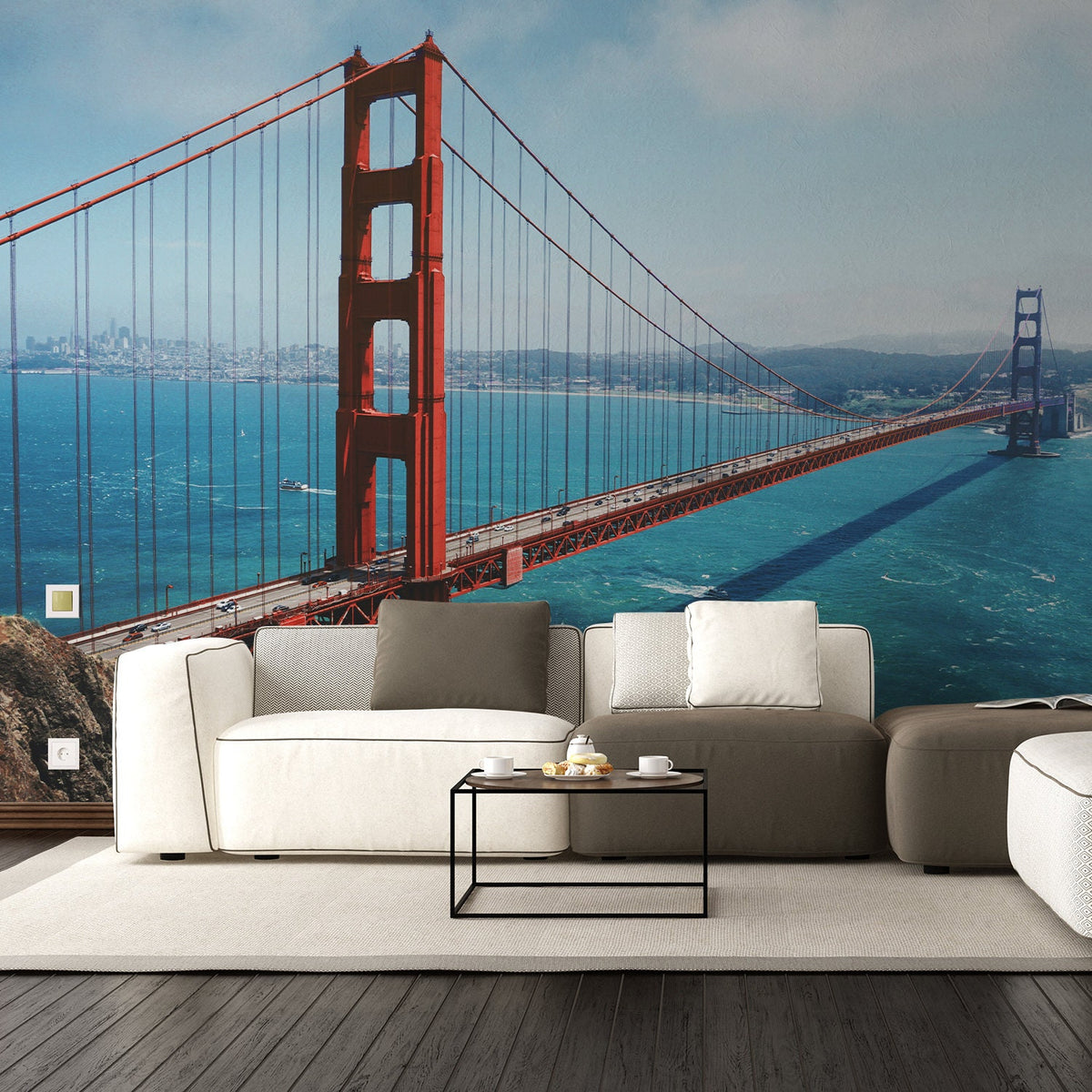 Alternate gallery view of California Golden Gate Bridge Wallpaper Sticker.