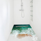 Alternate product presentation of 3d Sea Floor Bathroom Stickers Decor.