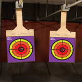 Range Shooting Targets Practice For Gun Rifle Pistol Airsoft Handgun - Large Outdoor Circle Paper Shoot Set.