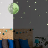 Additional product view of Glow In The Dark Full Moon And Star Wall Sticker.