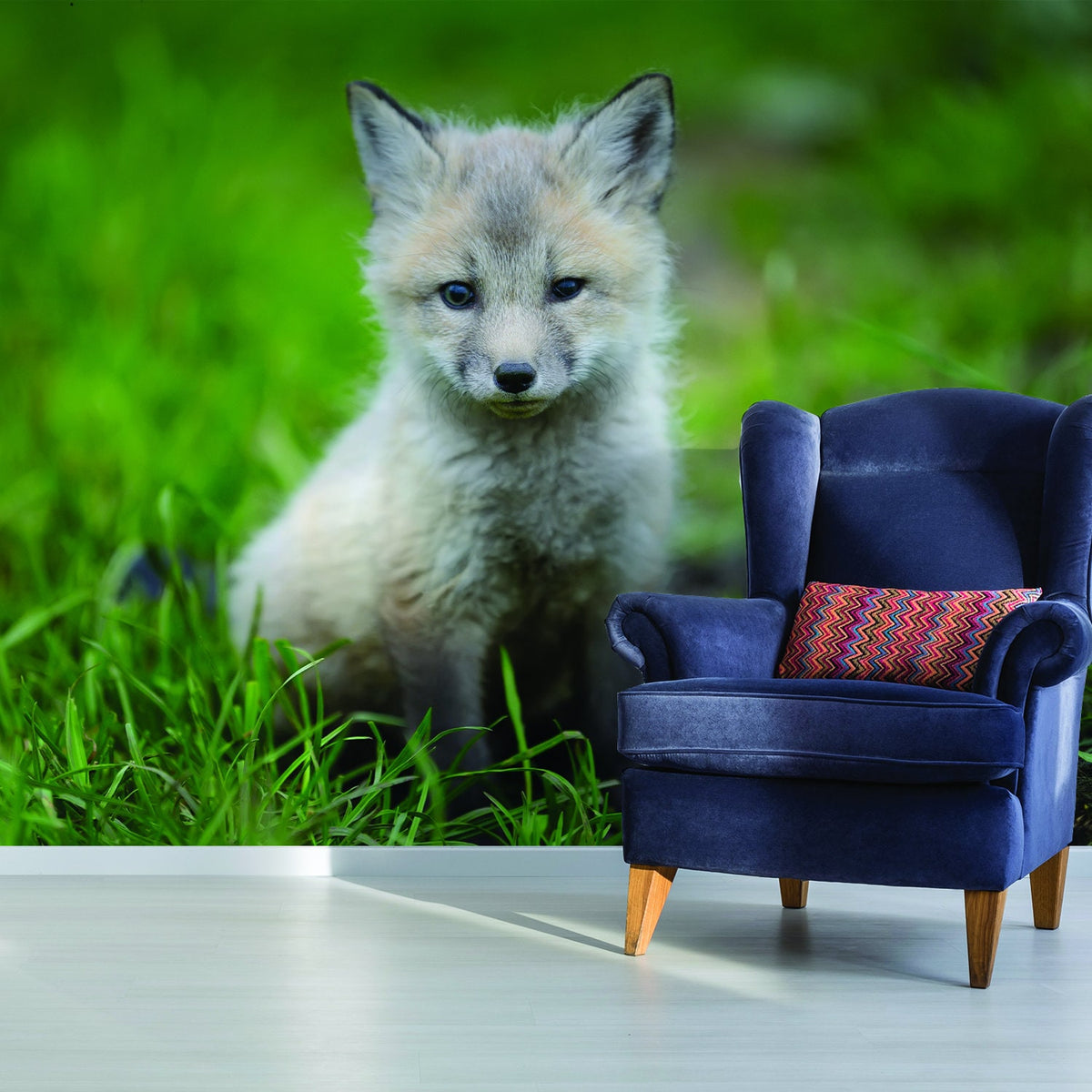 Alternate gallery view of Cute Little Fox Wallpaper Decor Decal.