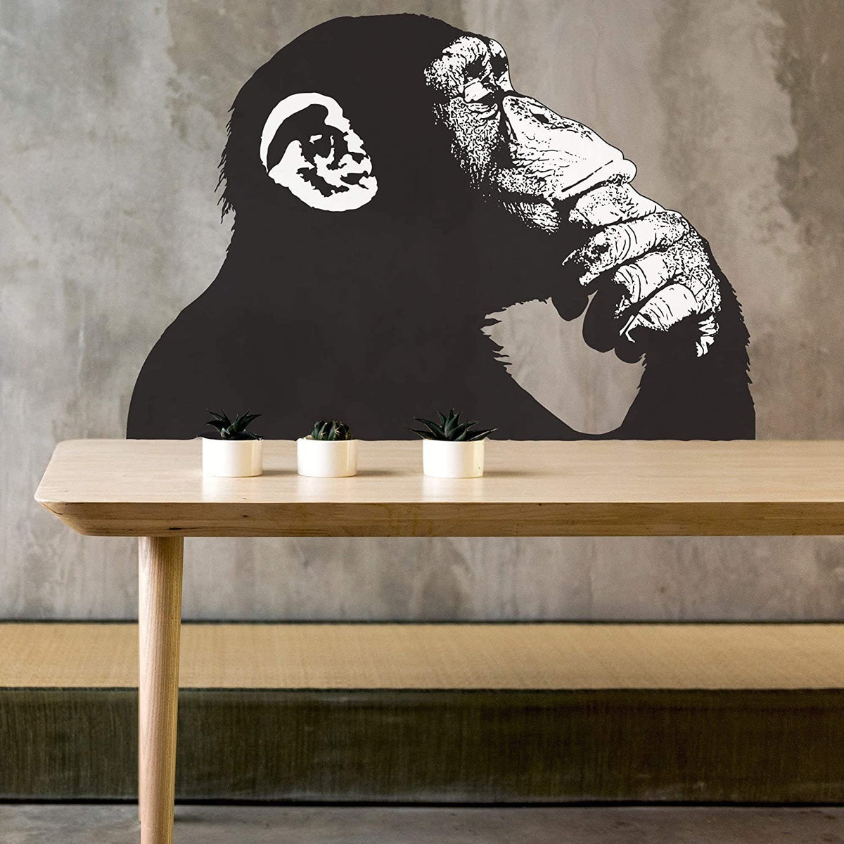 Printed vinyl decal artwork showing headphones wall sticker