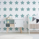 40x Stars Decor Wall Decals For Nursery - Removable Star Vinyl Room Stickers.