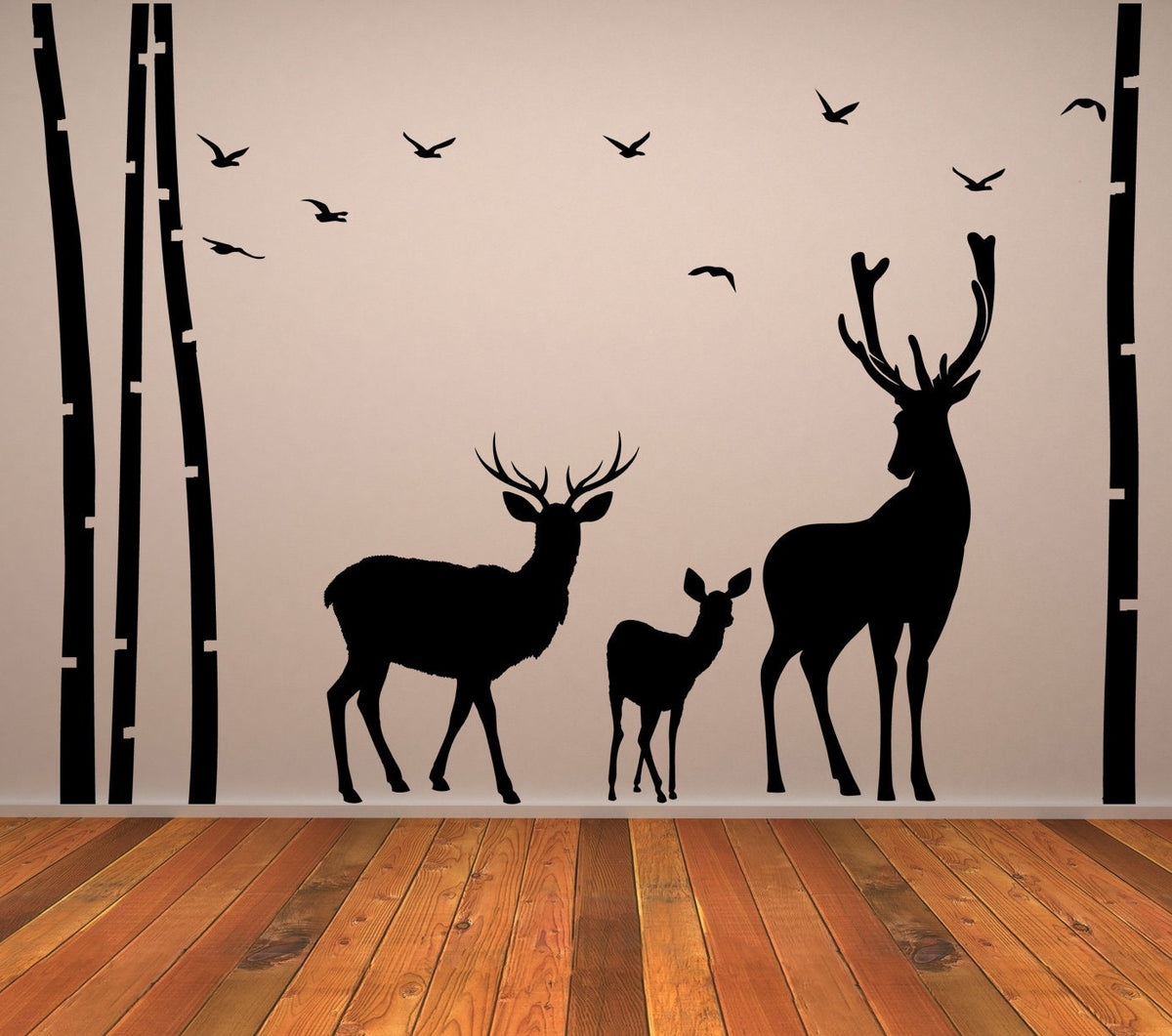 Additional product detail of Deer & Moose Wildlife Wall Decal.